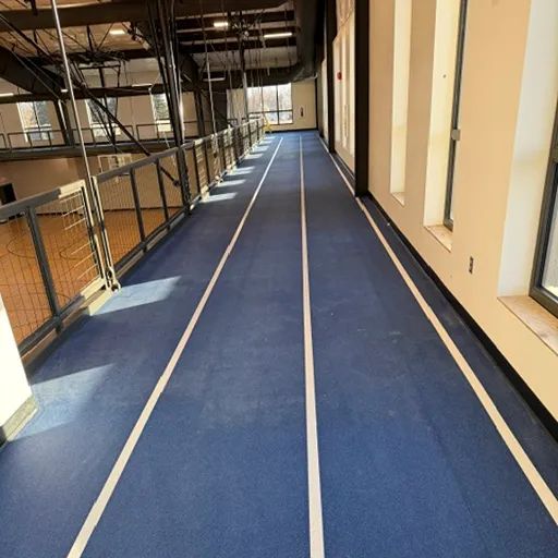 Crawford County Wellness Center track installation